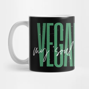 My Soul is Vegan Black Mug